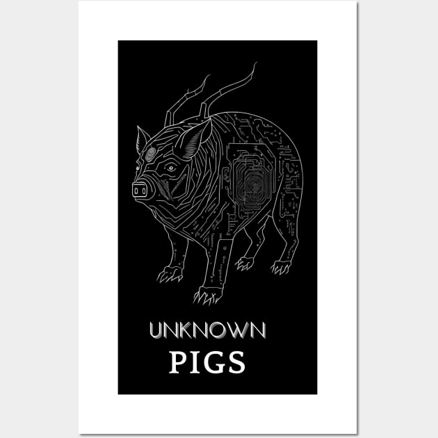 Design for exotic pet lovers - pigs Wall Art by UNKNOWN COMPANY